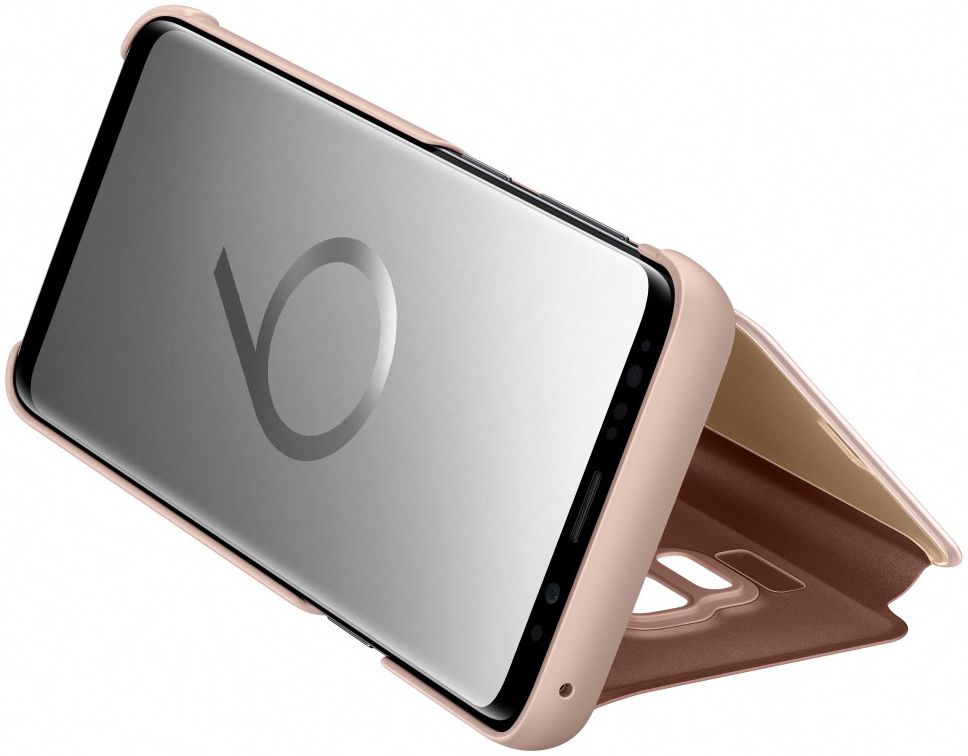 Samsung Galaxy S9 Clear View Stand Cover Goud afbeelding 4