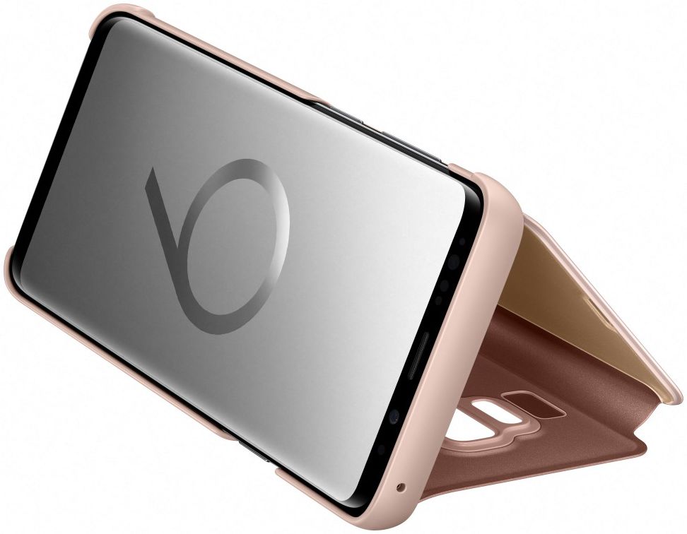Samsung Galaxy S9 Plus Clear View Stand Cover Goud afbeelding 4