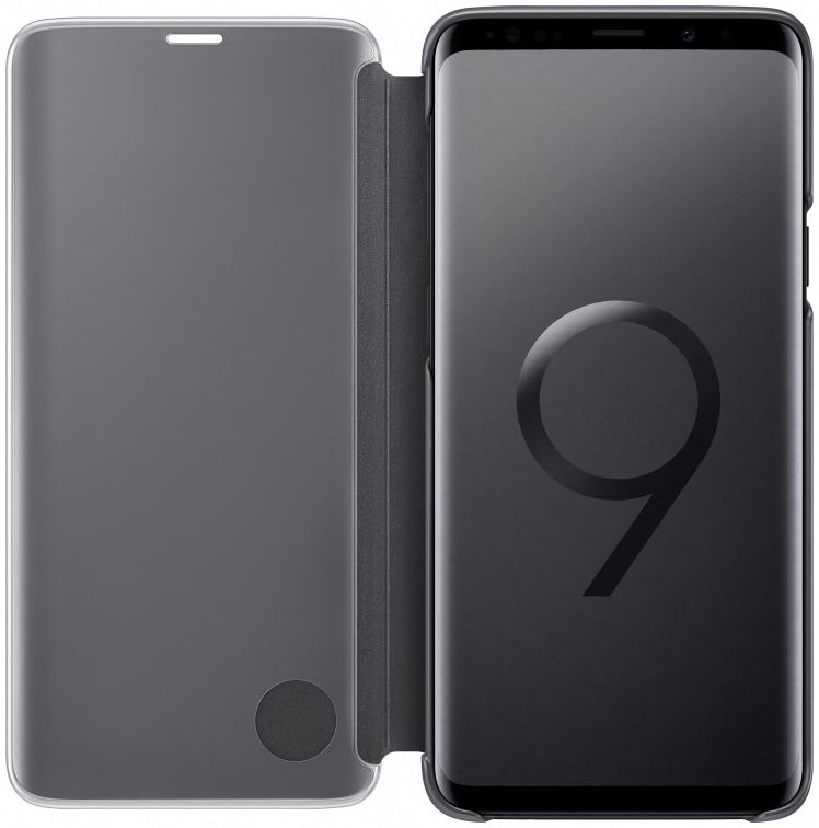 Samsung Galaxy S9 Plus Clear View Stand Cover Zwart afbeelding 2