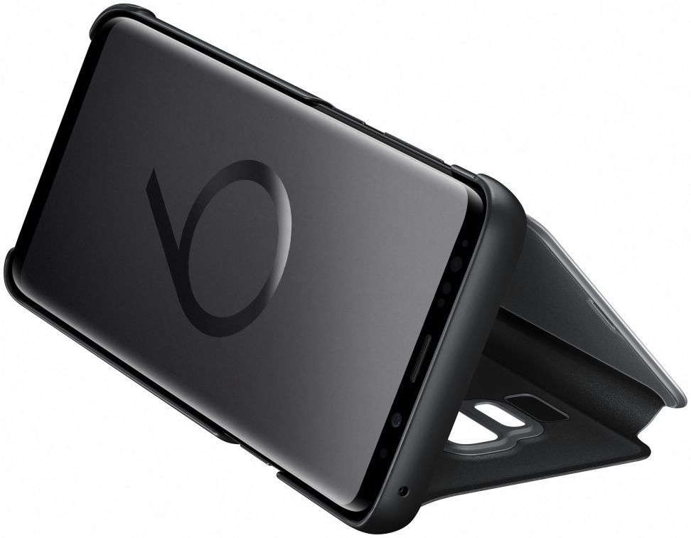 Samsung Galaxy S9 Plus Clear View Stand Cover Zwart afbeelding 4
