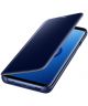 Samsung Galaxy S9 Plus Clear View Stand Cover Blauw