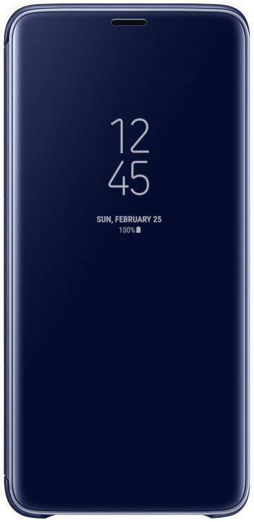Samsung Galaxy S9 Plus Clear View Stand Cover Blauw afbeelding 1