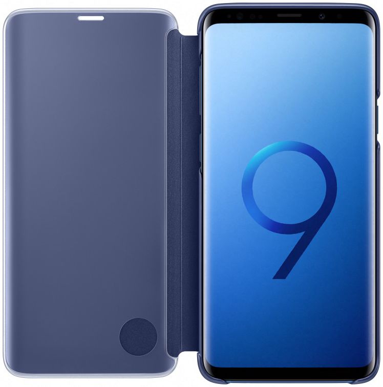 Samsung Galaxy S9 Plus Clear View Stand Cover Blauw afbeelding 2