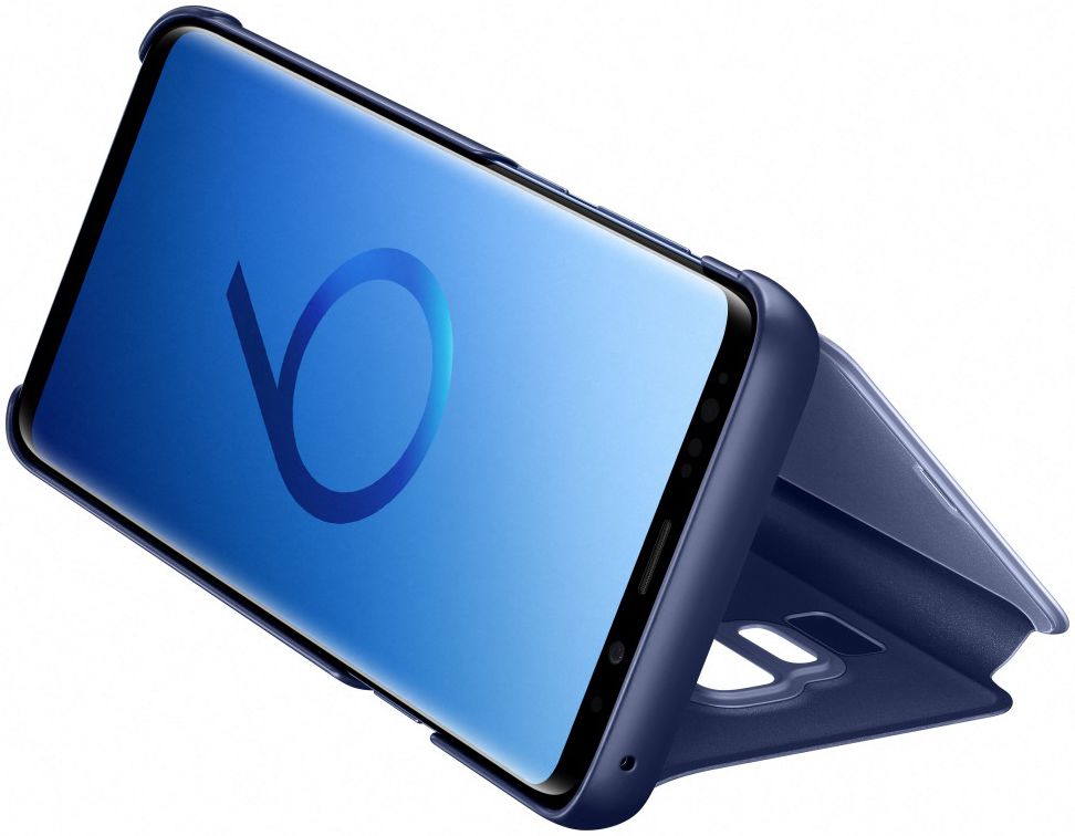 Samsung Galaxy S9 Plus Clear View Stand Cover Blauw afbeelding 4