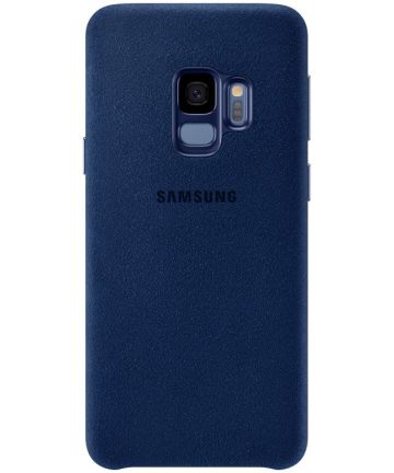 Samsung Galaxy S9 Alcantara Cover Blauw Hoesjes