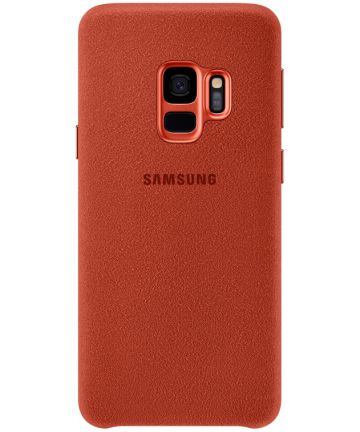 Samsung Galaxy S9 Alcantara Cover Rood Hoesjes