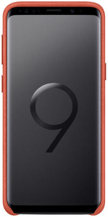 Samsung Galaxy S9 Alcantara Cover Rood afbeelding 2