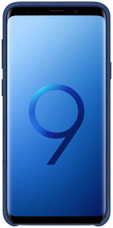Samsung Galaxy S9 Plus Alcantara Cover Blauw afbeelding 2