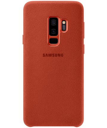 Samsung Galaxy S9 Plus Alcantara Cover Rood Hoesjes