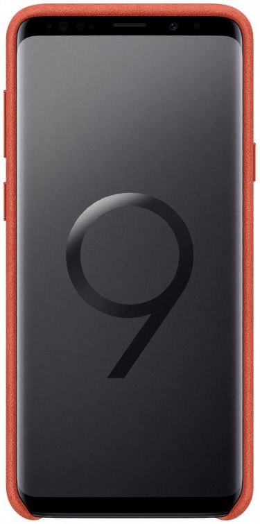 Samsung Galaxy S9 Plus Alcantara Cover Rood afbeelding 2