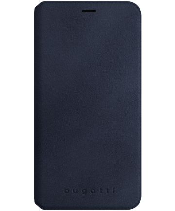 Bugatti Parigi Ultrasuede Luxe Hoesje Apple iPhone X Blauw Hoesjes