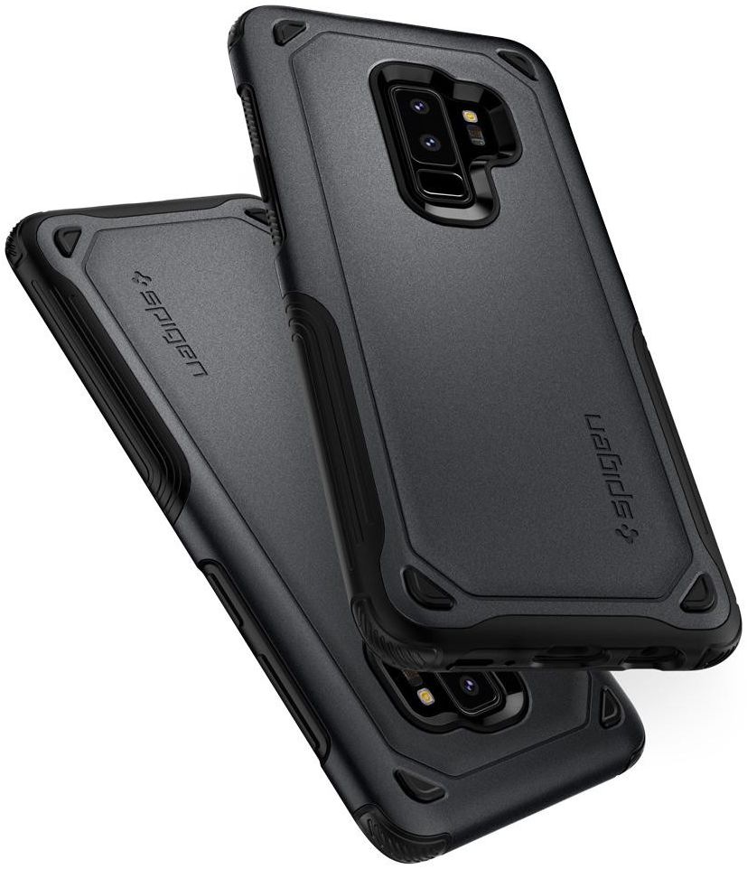 Spigen Hybrid Armor Hoesje Samsung Galaxy S9 Plus Graphite Gray afbeelding 2