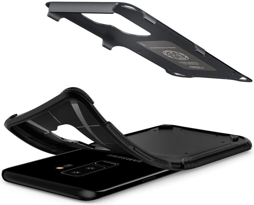 Spigen Hybrid Armor Hoesje Samsung Galaxy S9 Plus Graphite Gray afbeelding 3
