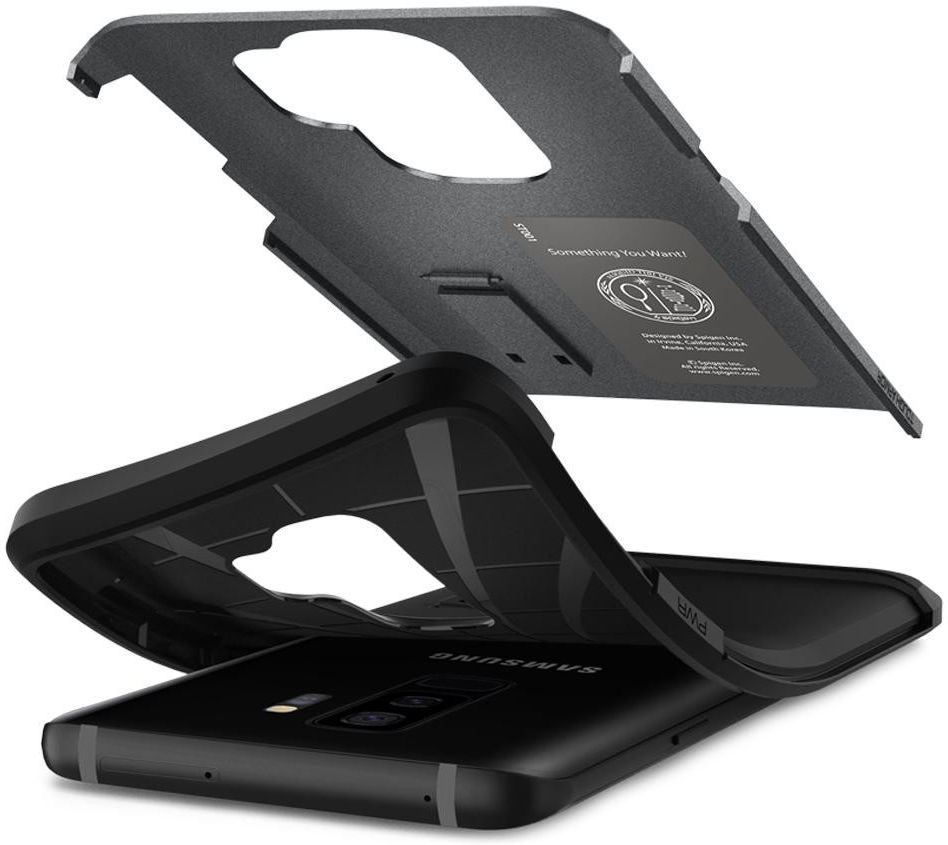 Spigen Tough Armor Hoesje Samsung Galaxy S9 Plus Graphite Gray afbeelding 3
