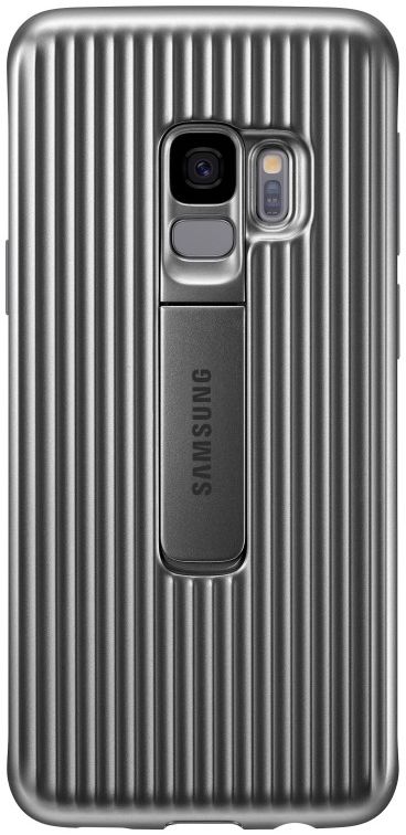 Samsung Galaxy S9 Protective Stand Cover Zilver afbeelding 1