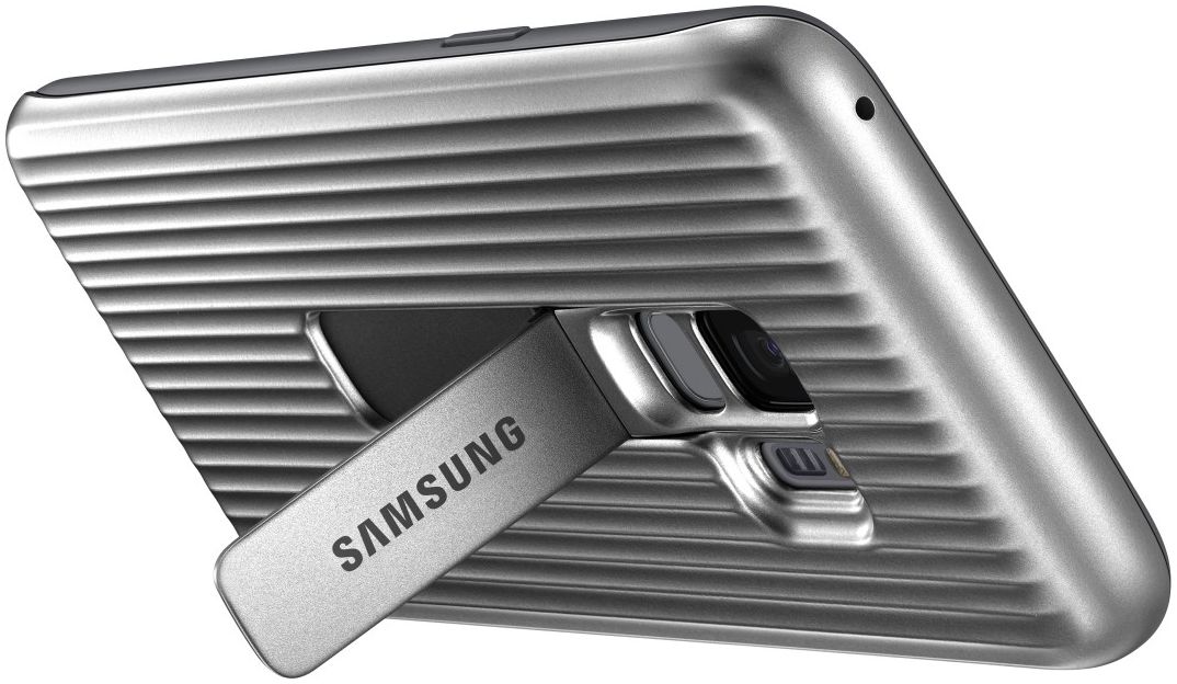 Samsung Galaxy S9 Protective Stand Cover Zilver afbeelding 5