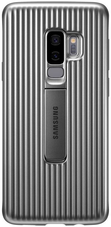 Samsung Galaxy S9 Plus Protective Stand Cover Zilver afbeelding 1