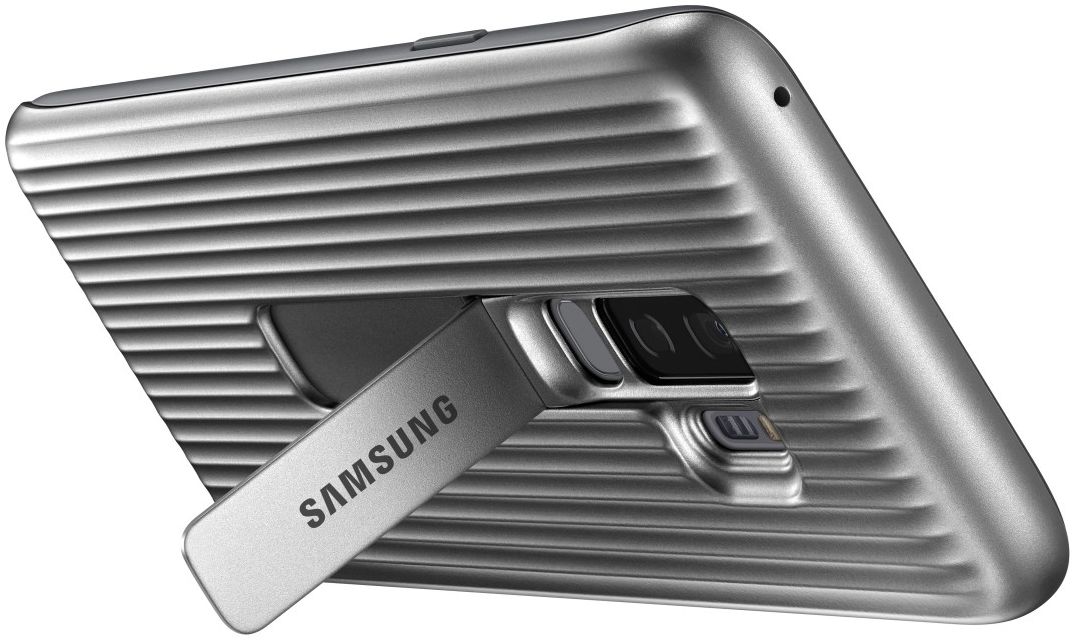 Samsung Galaxy S9 Plus Protective Stand Cover Zilver afbeelding 5