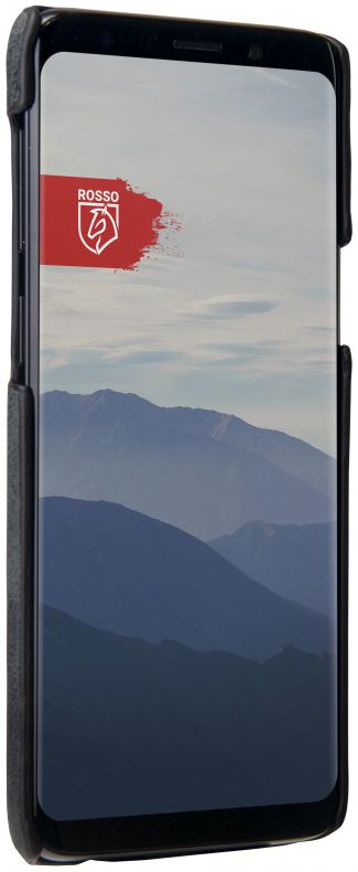 Rosso Select Samsung Galaxy S9 Hoesje Echt Leer Back Cover Zwart afbeelding 3