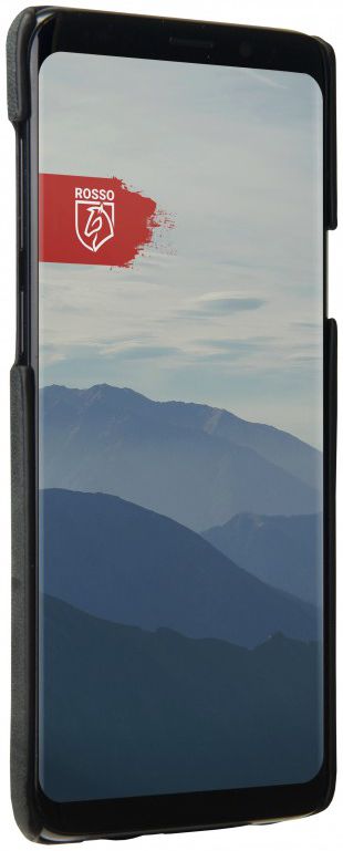 Rosso Select Samsung Galaxy S9 Plus Hoesje Echt Leer Back Cover Zwart afbeelding 3