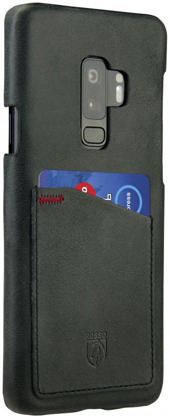 Rosso Select Samsung Galaxy S9 Plus Hoesje Echt Leer Back Cover Zwart afbeelding 4