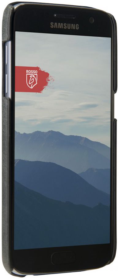 Rosso Select Samsung Galaxy S7 Hoesje Echt Leer Back Cover Zwart afbeelding 4