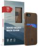 Rosso Select OnePlus 5T Hoesje Echt Leer Back Cover Bruin