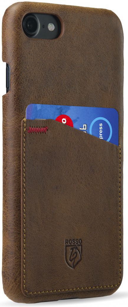 Rosso Select OnePlus 5T Hoesje Echt Leer Back Cover Bruin afbeelding 7