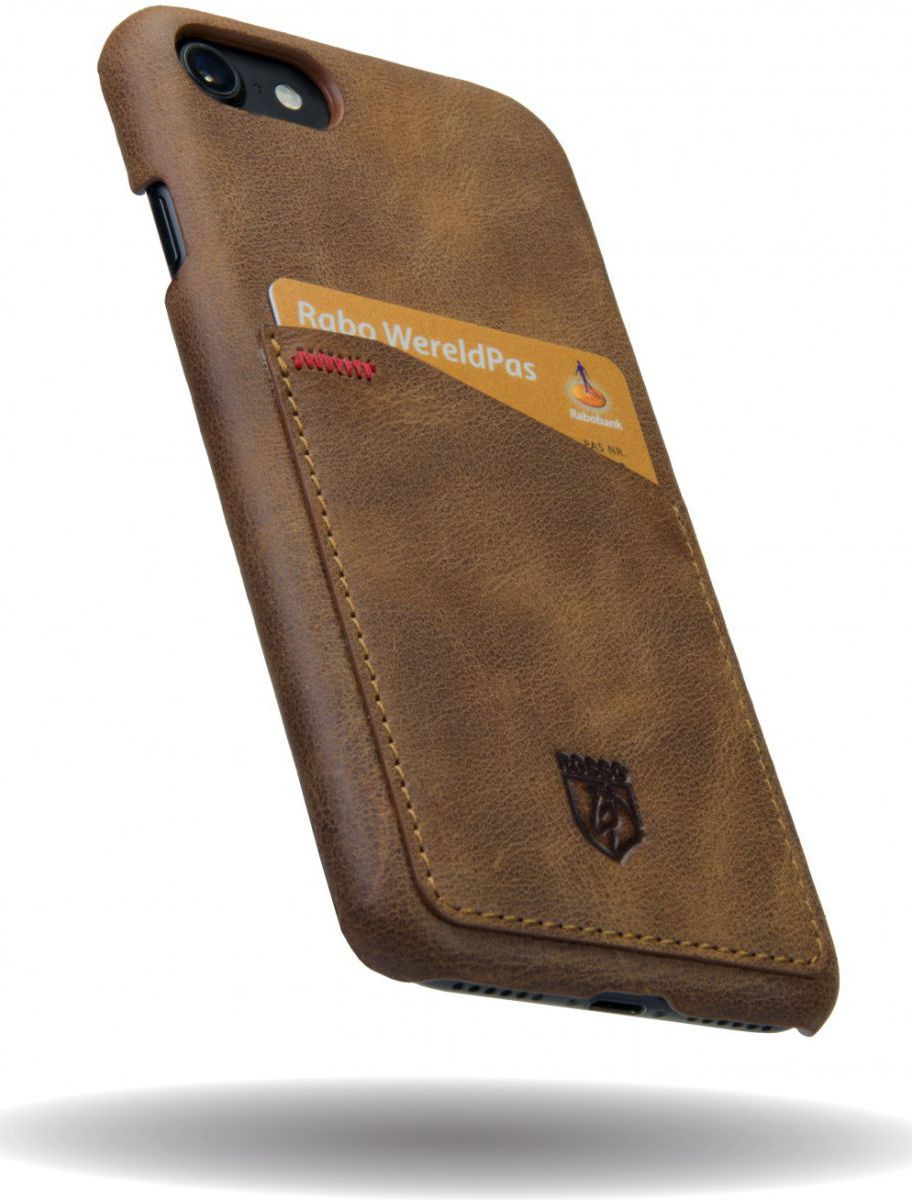 Rosso Select OnePlus 5T Hoesje Echt Leer Back Cover Bruin afbeelding 8