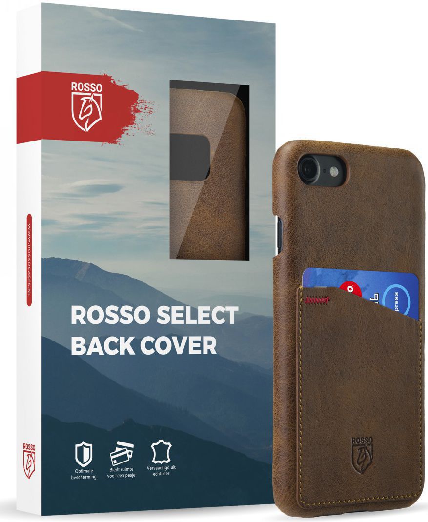 Rosso Select OnePlus 5T Hoesje Echt Leer Back Cover Bruin afbeelding 10