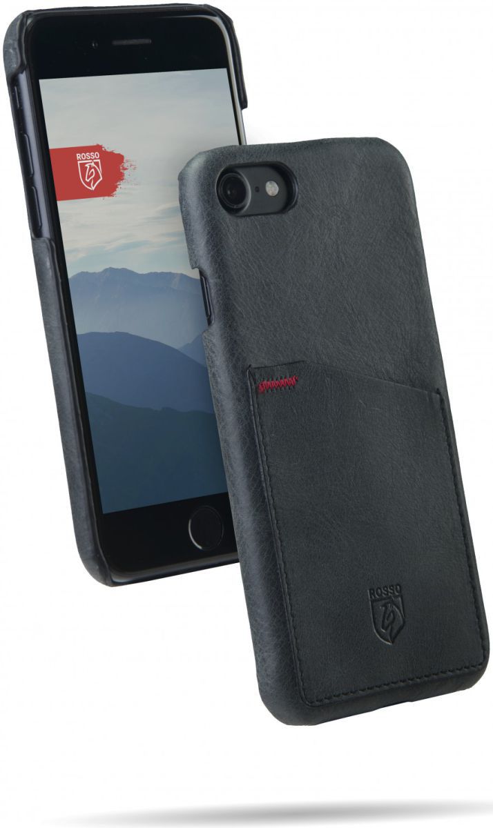 Rosso Select OnePlus 5T Hoesje Echt Leer Back Cover Zwart afbeelding 3