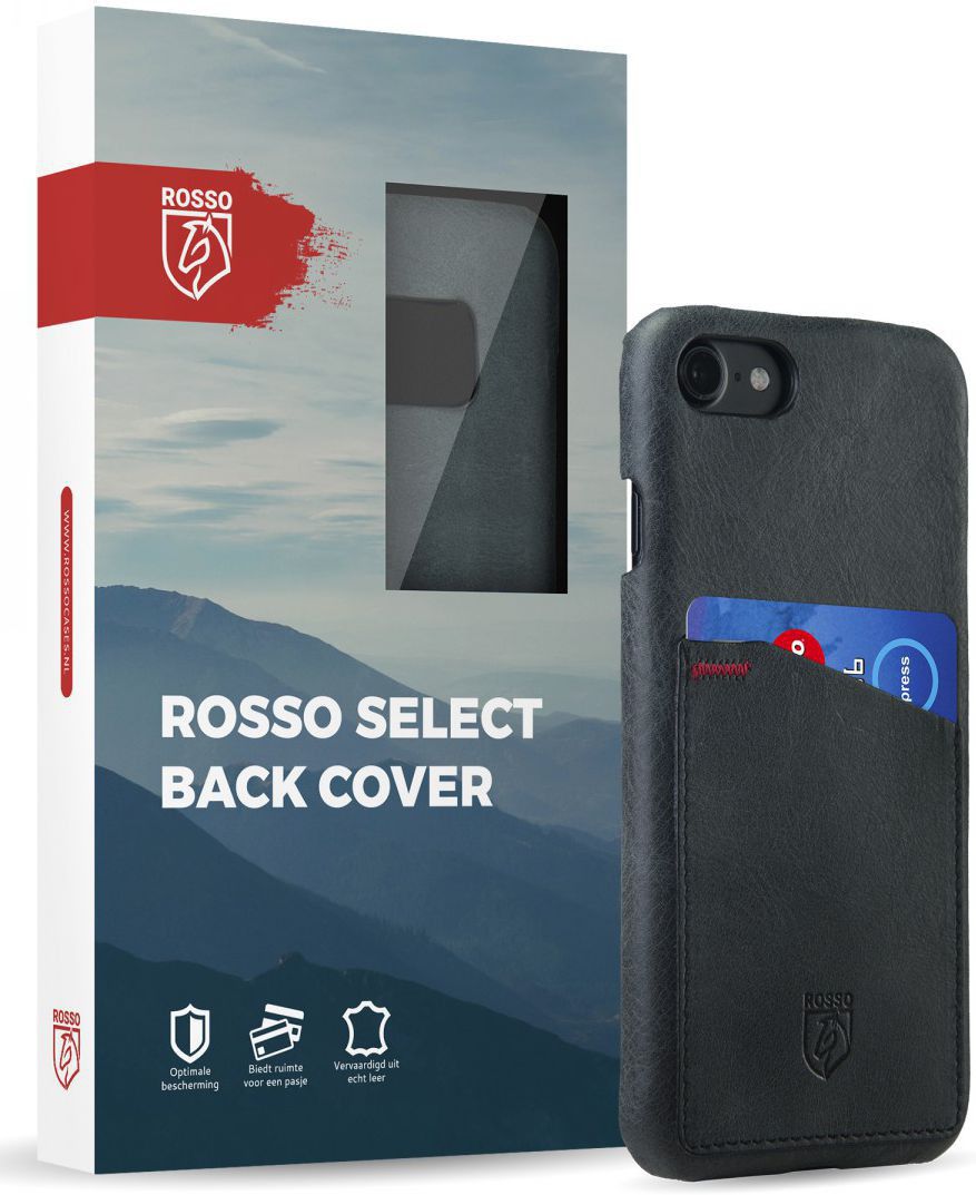 Rosso Select OnePlus 5T Hoesje Echt Leer Back Cover Zwart afbeelding 5