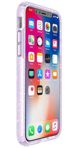 Speck Presidio Glitter Hoesje Apple iPhone X Paars afbeelding 4