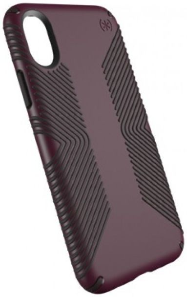 Speck Presidio Grip Hoesje Apple iPhone X Paars / Zwart afbeelding 4