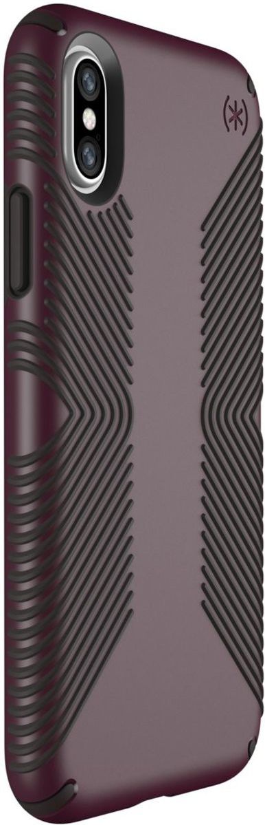 Speck Presidio Grip Hoesje Apple iPhone X Paars / Zwart afbeelding 2
