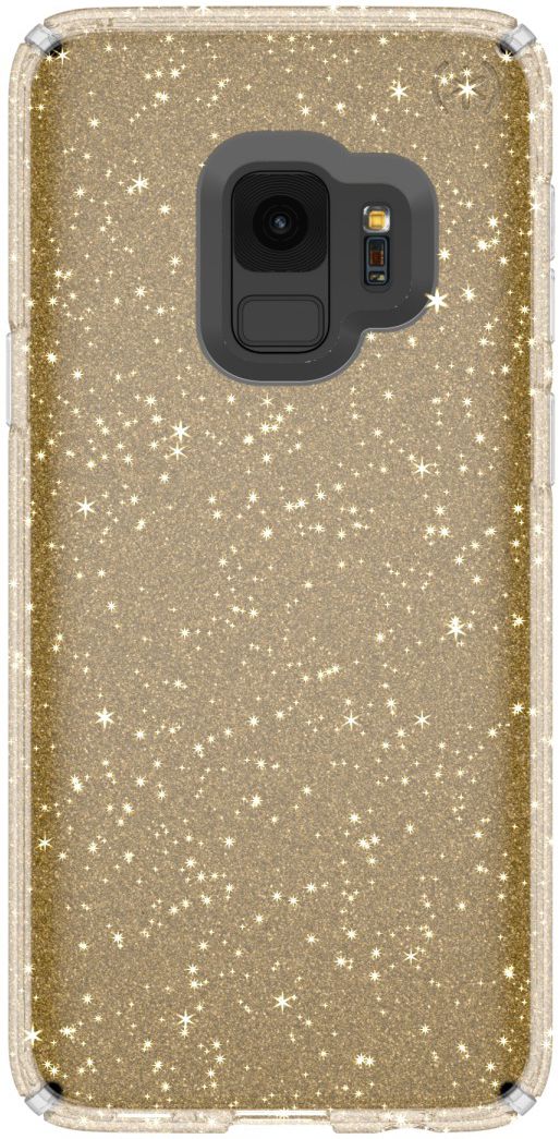 Speck Presidio Glitter Hoesje Samsung Galaxy S9 Transparant Goud afbeelding 1