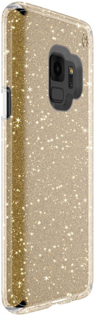Speck Presidio Glitter Hoesje Samsung Galaxy S9 Transparant Goud afbeelding 2