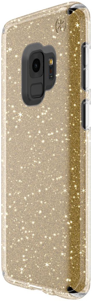 Speck Presidio Glitter Hoesje Samsung Galaxy S9 Transparant Goud afbeelding 3