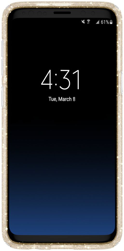 Speck Presidio Glitter Hoesje Samsung Galaxy S9 Transparant Goud afbeelding 7