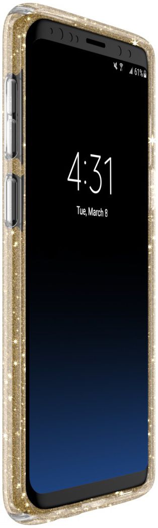 Speck Presidio Glitter Hoesje Samsung Galaxy S9 Transparant Goud afbeelding 8