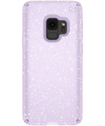 Speck Presidio Glitter Hoesje Samsung Galaxy S9 Transparant Paars Hoesjes