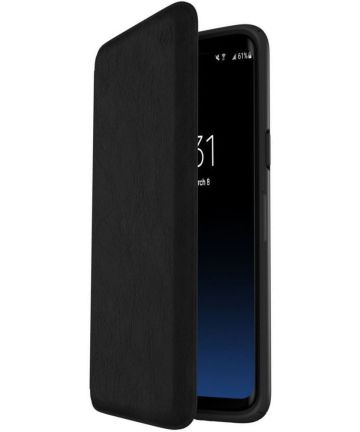 Speck Presidio Echt Leren Book Case Samsung Galaxy S9 Hoesje Zwart Hoesjes