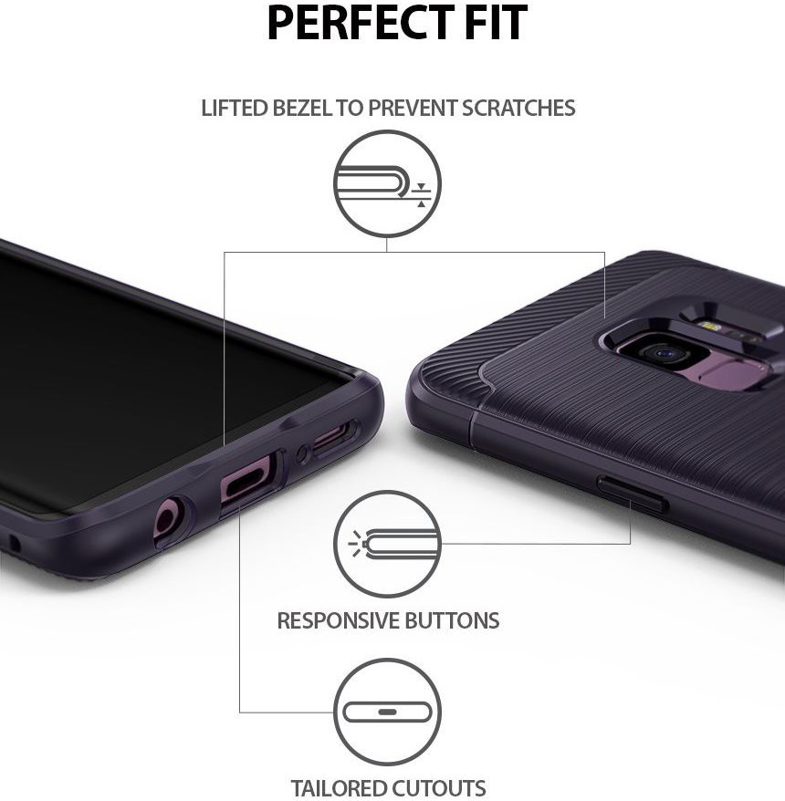 Ringke Onyx Samsung Galaxy S9 Hoesje Violet afbeelding 3