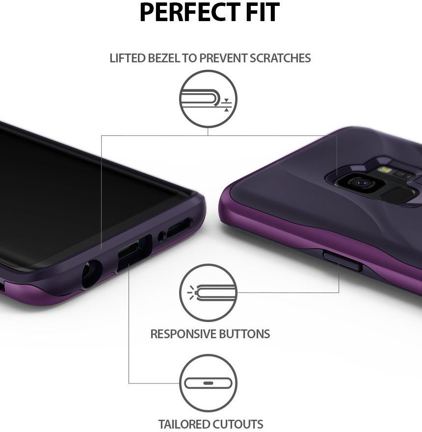 Ringke Wave Hoesje Samsung Galaxy S9 Metallic Purple afbeelding 4