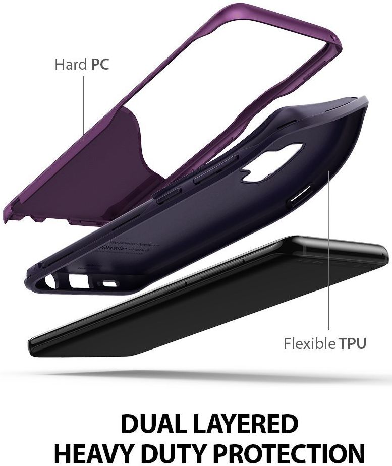 Ringke Wave Hoesje Samsung Galaxy S9 Metallic Purple afbeelding 5
