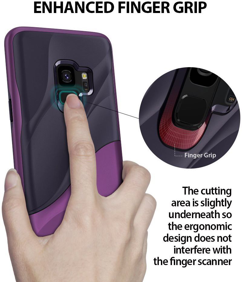Ringke Wave Hoesje Samsung Galaxy S9 Metallic Purple afbeelding 8