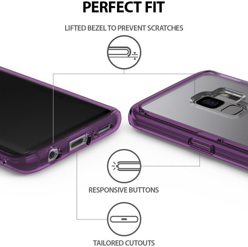 Ringke Fusion Hoesje Samsung Galaxy S9 Orchid Purple afbeelding 4