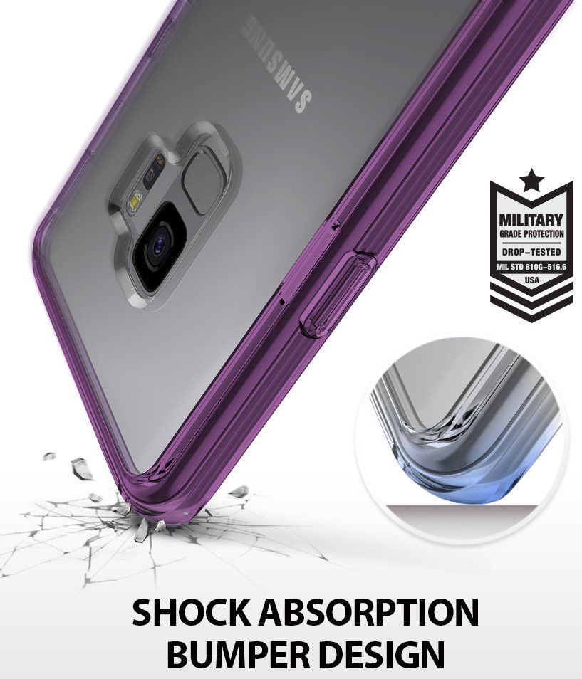 Ringke Fusion Hoesje Samsung Galaxy S9 Orchid Purple afbeelding 5