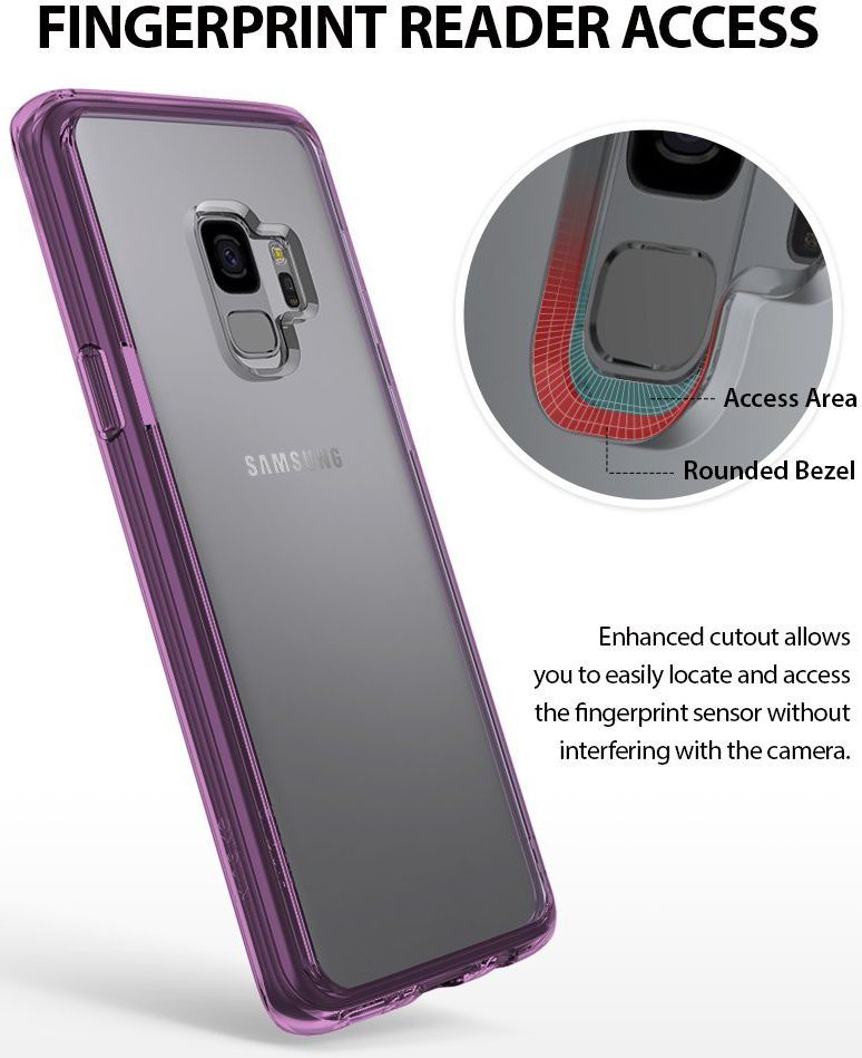 Ringke Fusion Hoesje Samsung Galaxy S9 Orchid Purple afbeelding 8