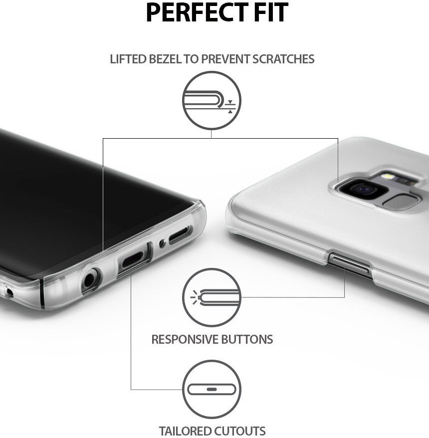 Ringke Slim Samsung Galaxy S9 Ultra Dun Hoesje Frost White afbeelding 3